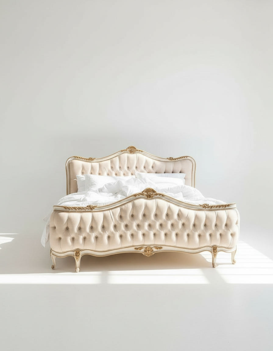 The Colette Bed — Tufted Upholstered Bed