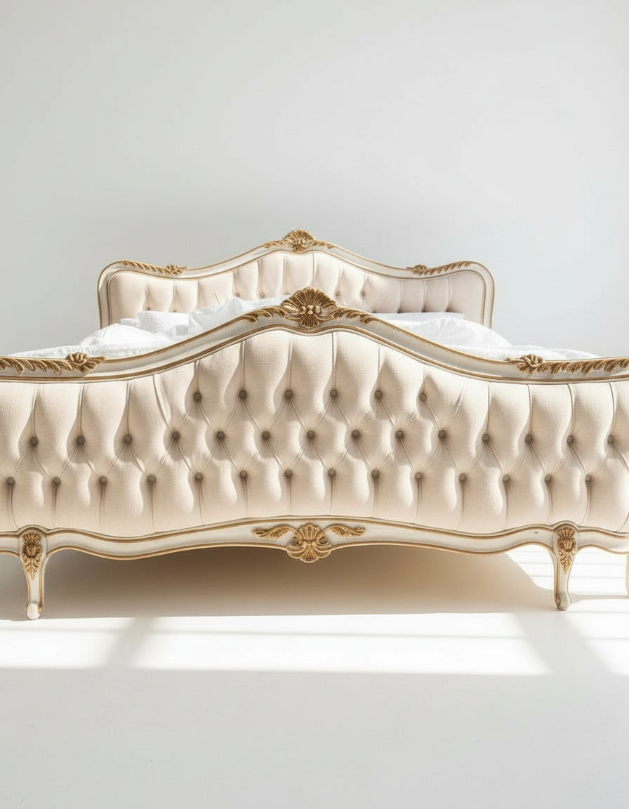 The Colette Bed — Tufted Upholstered Bed