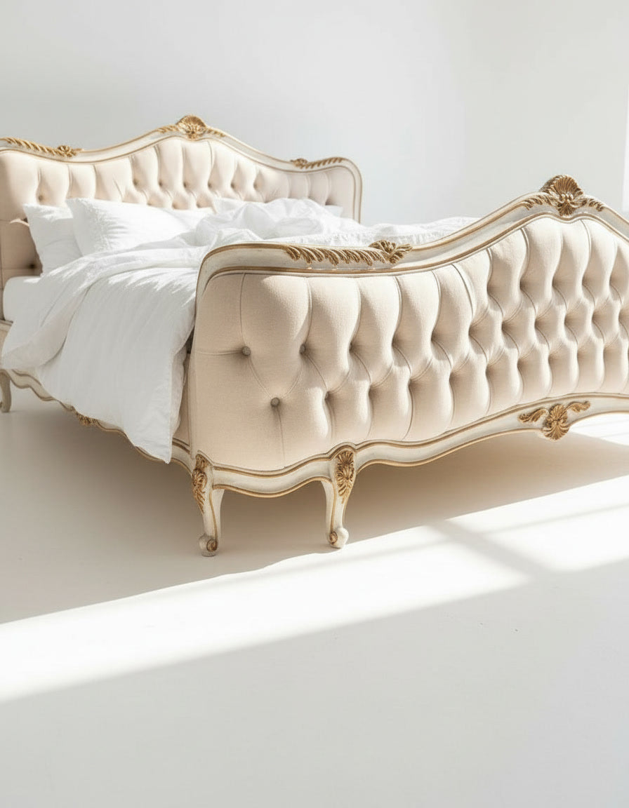 The Colette Bed — Tufted Upholstered Bed